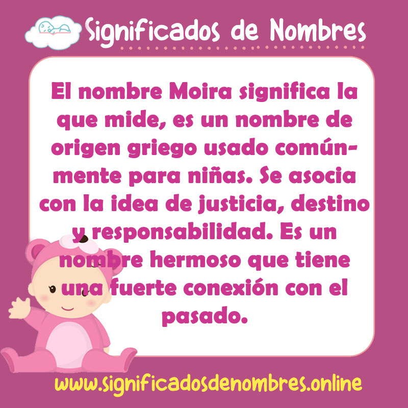Significado y origen del nombre Moira