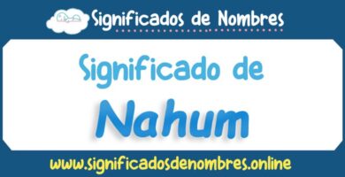 Significado de Nahum
