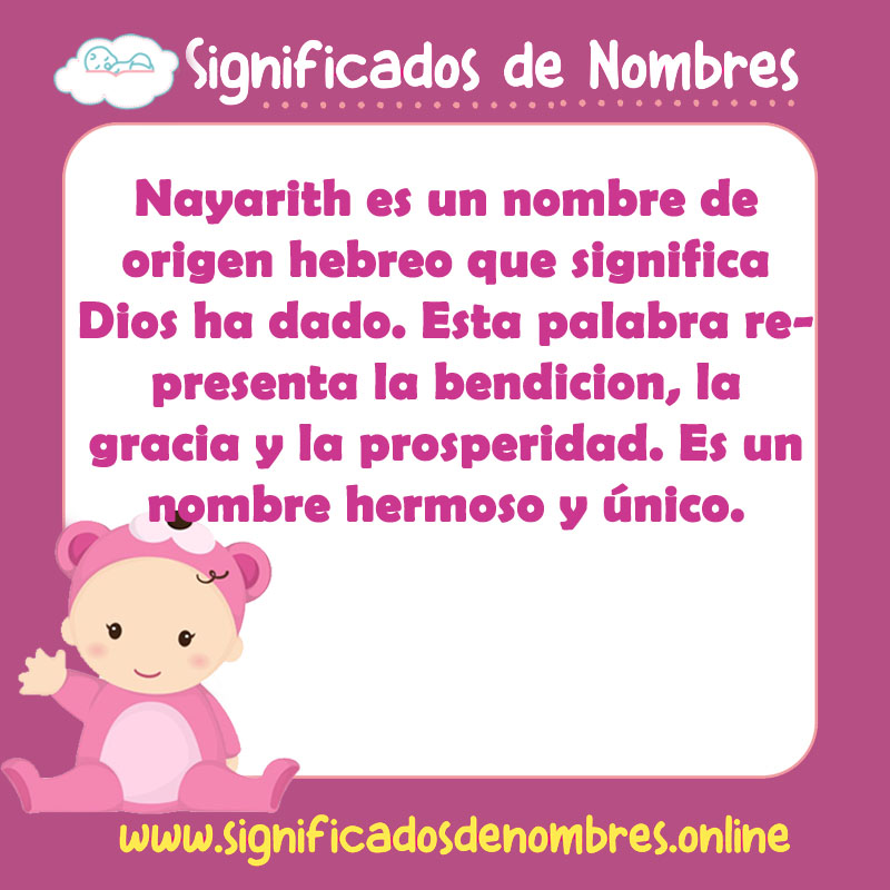 Significado y origen del nombre Nayarith