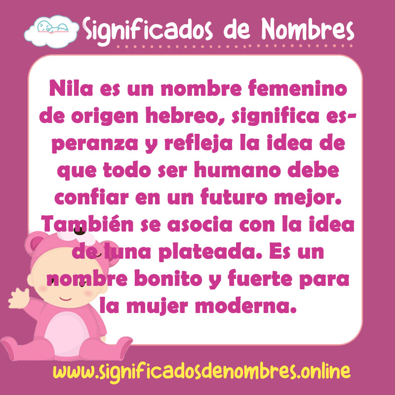 Significado y origen del nombre Nila
