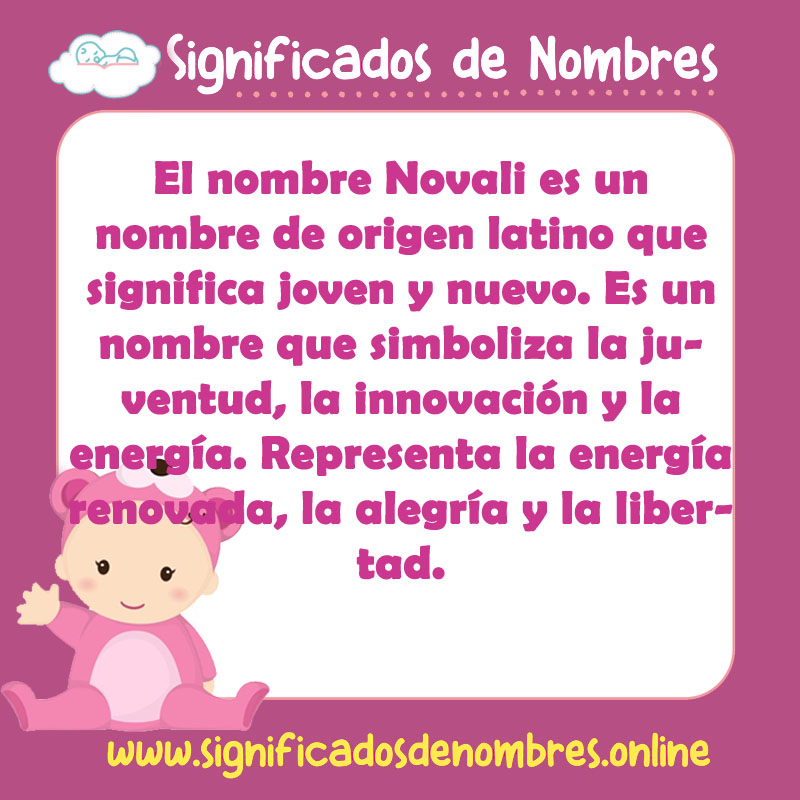 Significado y origen del nombre Novali