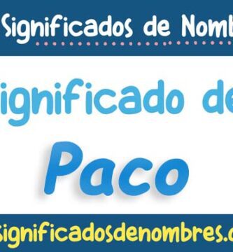 Significado de Paco