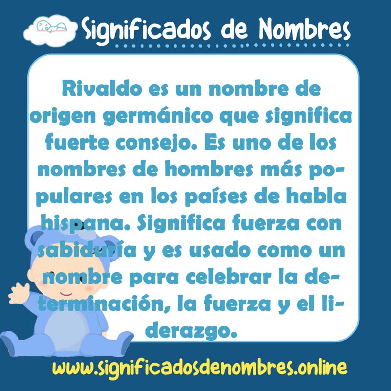 Significado y origen del nombre Rivaldo