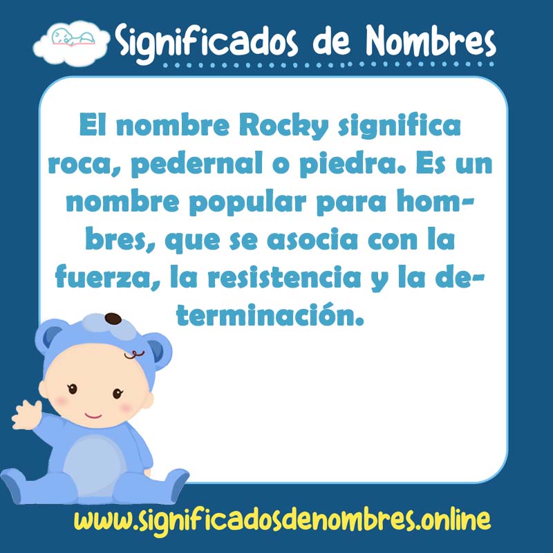Significado y origen del nombre Rocky