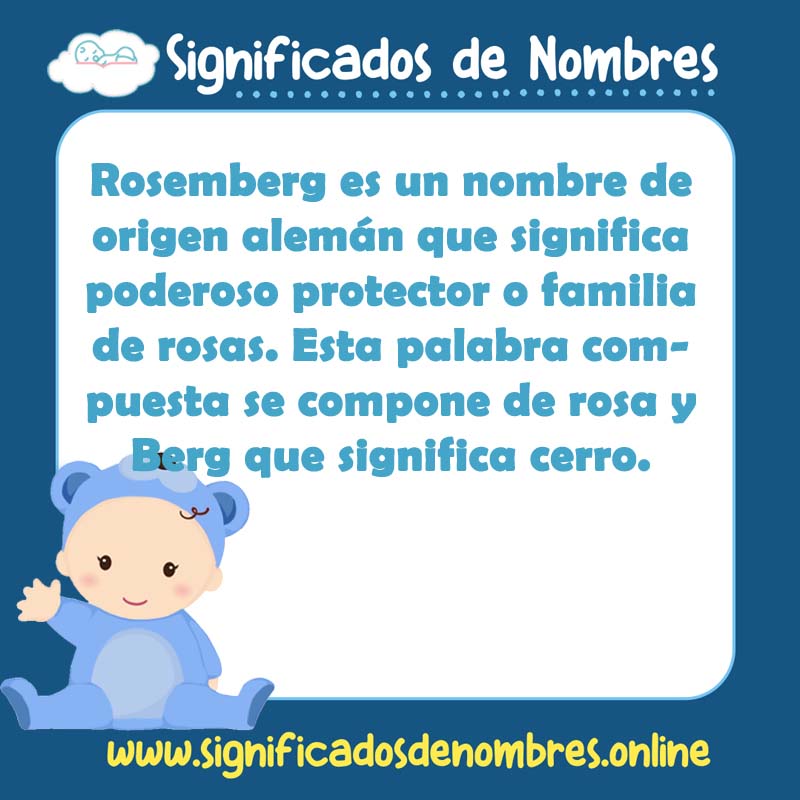 Significado y origen del nombre Rosemberg