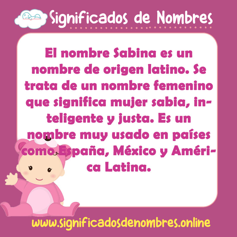 Significado y origen del nombre Sabina
