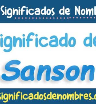 Significado de Sanson