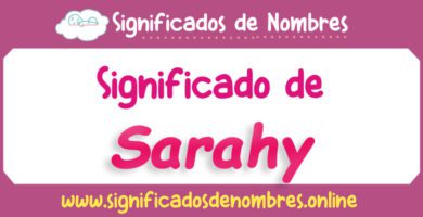 Significado de Sarahy