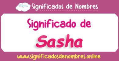 Significado de Sasha