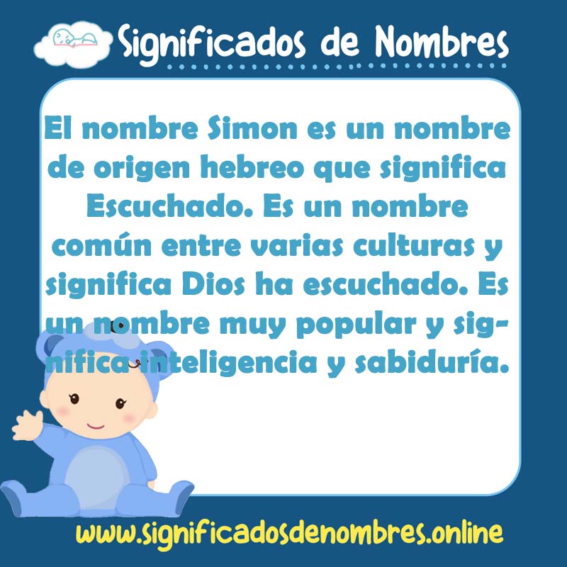 Significado y origen del nombre Simon
