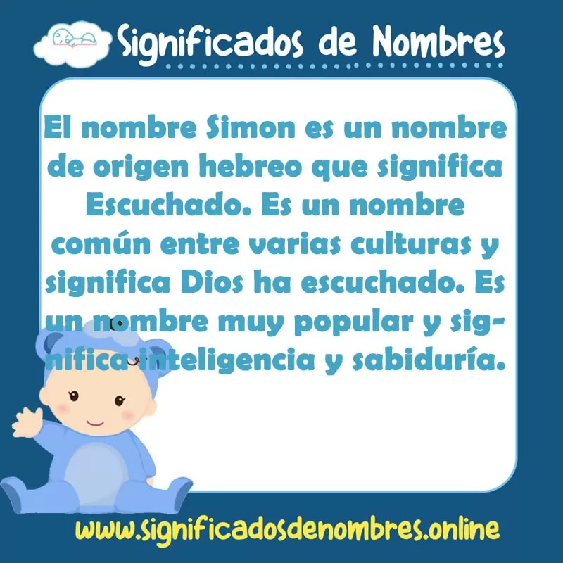 Significado y origen del nombre Simon