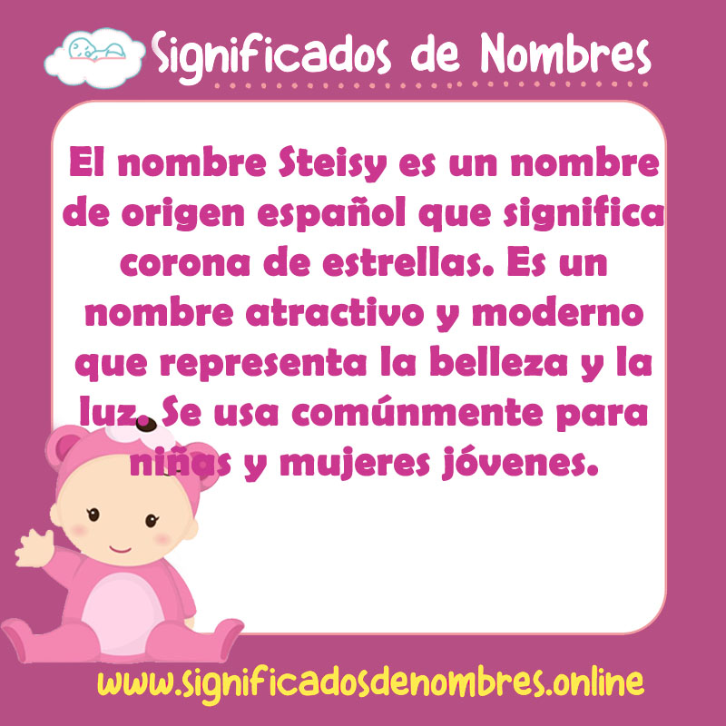 Significado y origen del nombre Steisy
