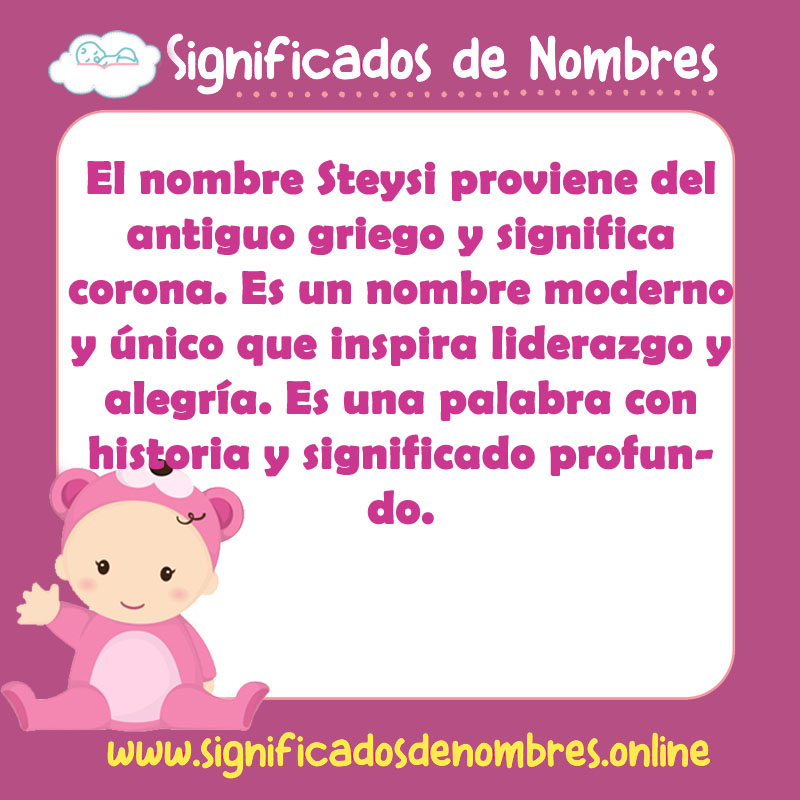 Significado y origen del nombre Steysi