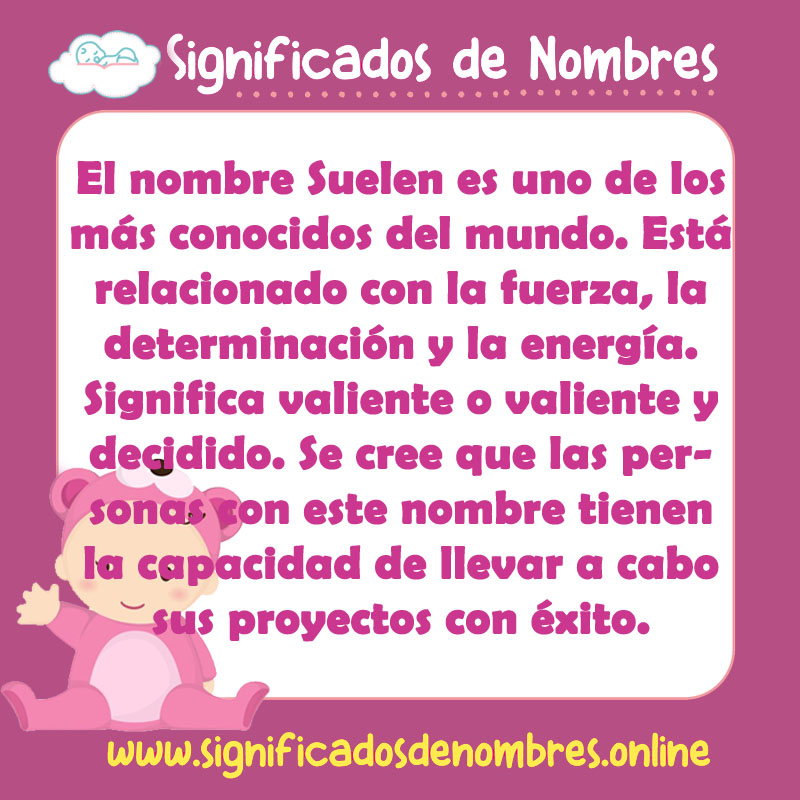 Significado y origen del nombre Suelen