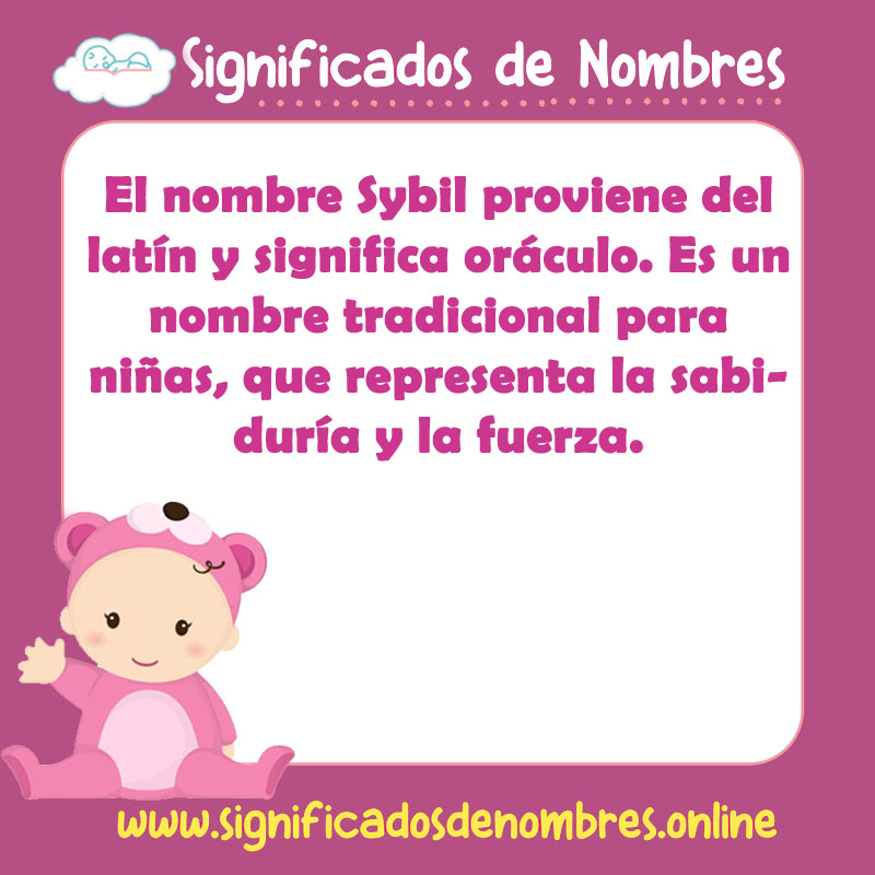 Significado y origen del nombre Sybil