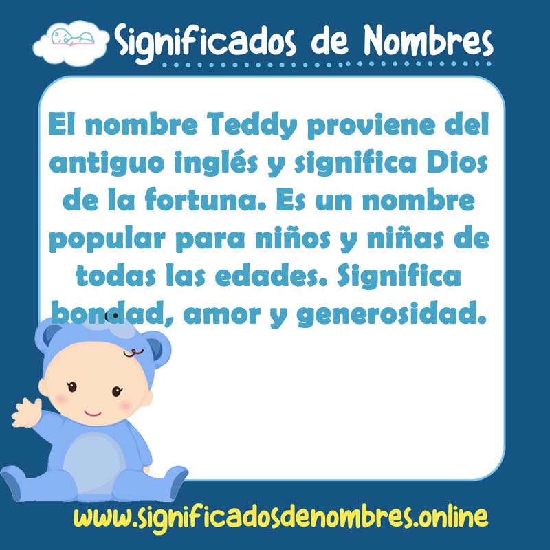 Significado y origen del nombre Teddy
