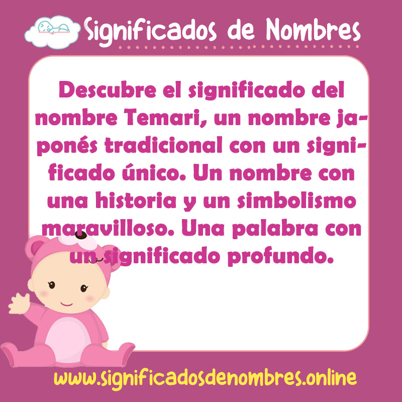 Significado y origen del nombre Temari