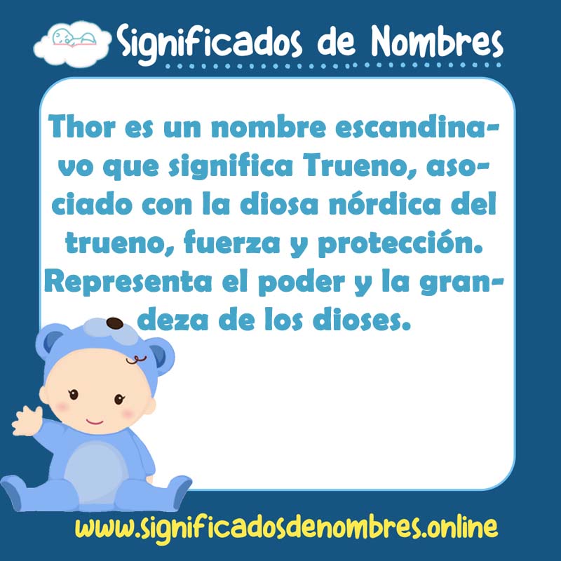 Significado y origen del nombre Thor