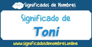 Significado de Toni