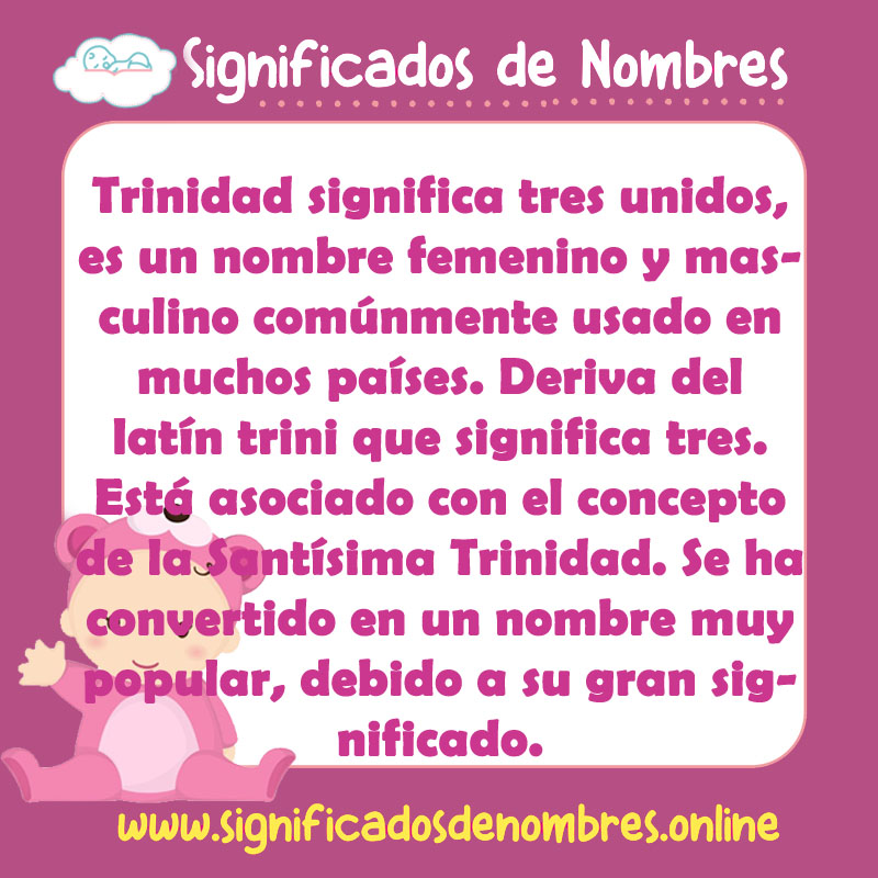 Significado y origen del nombre Trinidad
