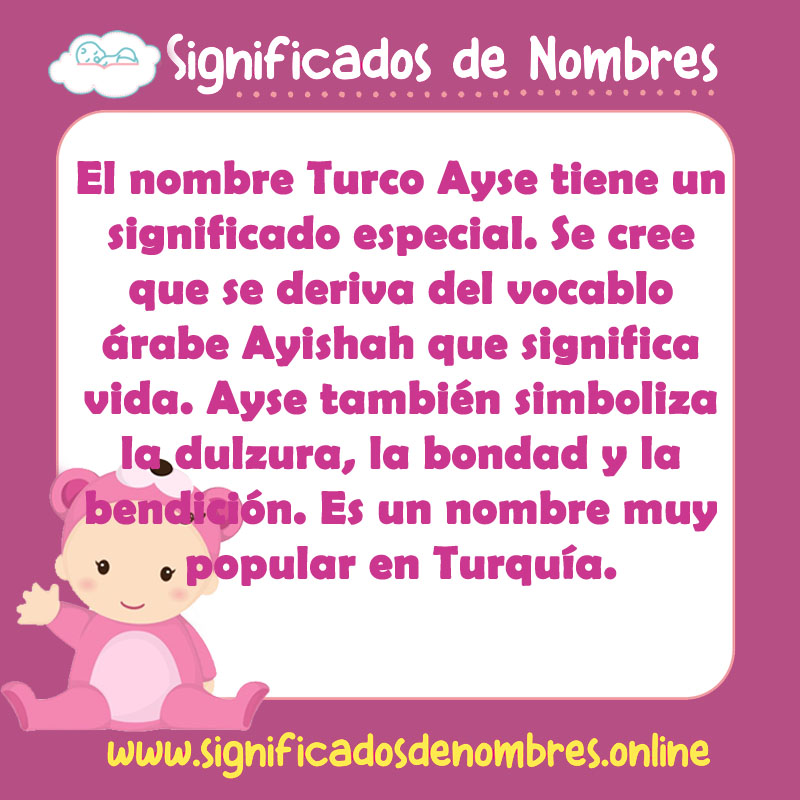 Significado y origen del nombre Turco Ayse