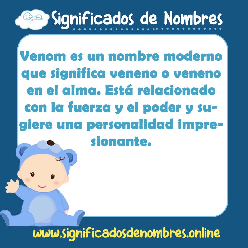 Significado y origen del nombre Venom