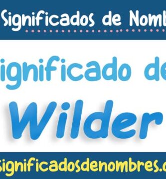 Significado de Wilder