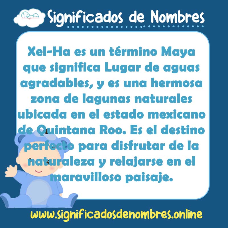 Significado y origen del nombre Xel Ha