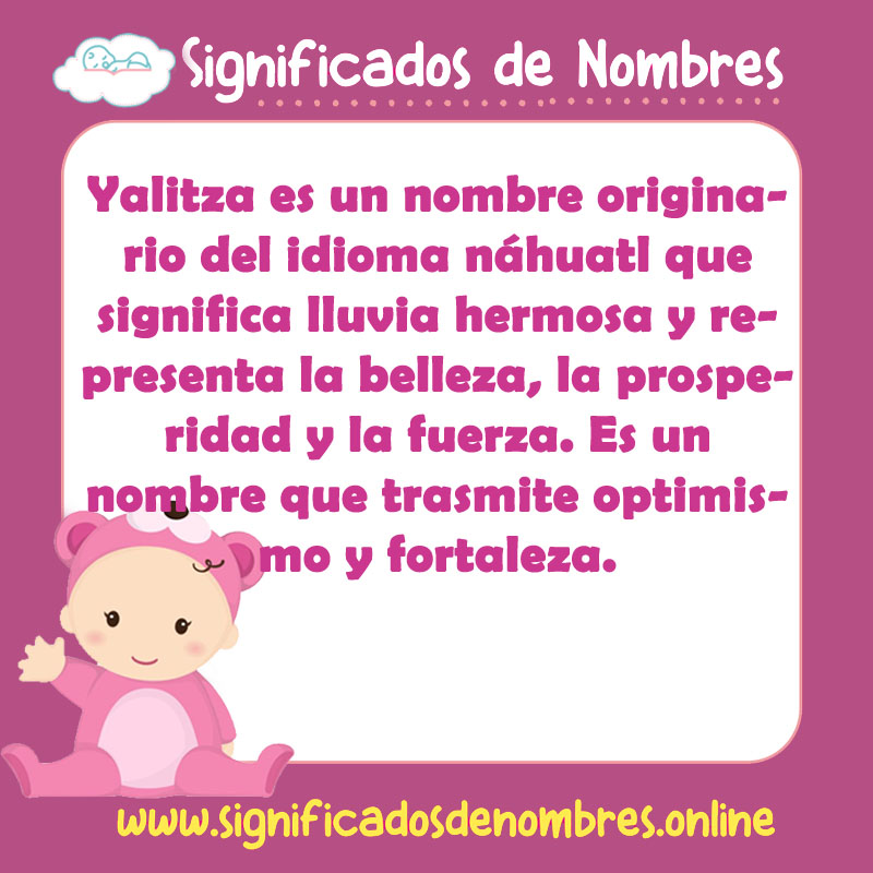 Significado y origen del nombre Yalitza