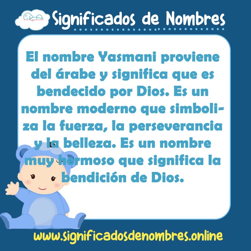 Significado y origen del nombre Yasmani