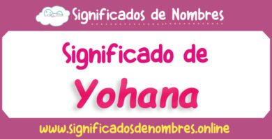 Significado de Yohana
