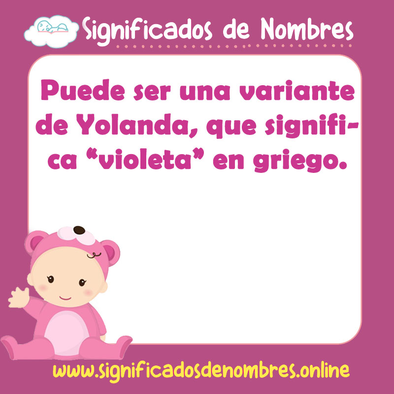 Significado y origen del nombre Yoleth