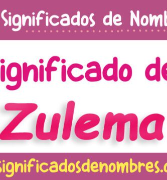 Significado de Zulema