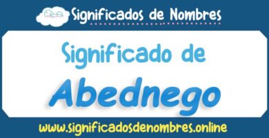 Significado de Abednego