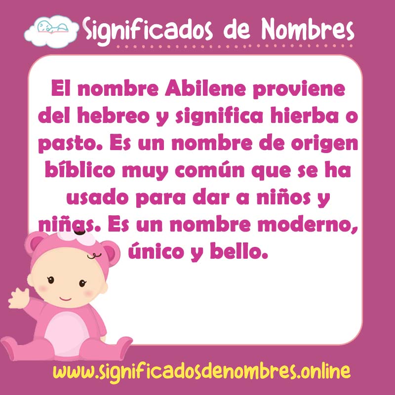 Significado y origen del nombre Abilene