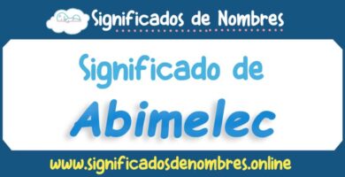 Significado de Abimelec