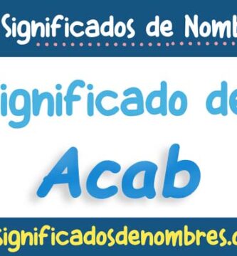 Significado de Acab