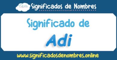 Significado de Adi