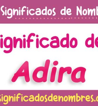 Significado de Adira
