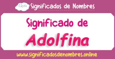 Significado de Adolfina