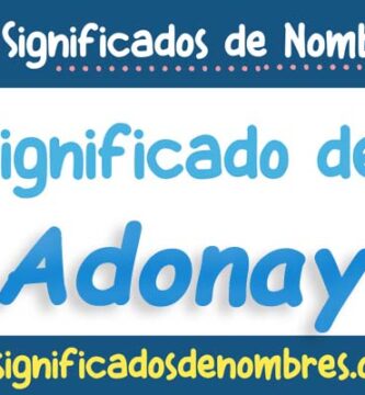 Significado de Adonay