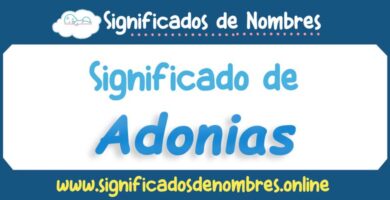 Significado de Adonias