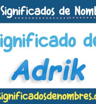 Significado de Adrik