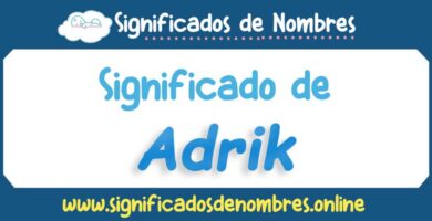 Significado de Adrik