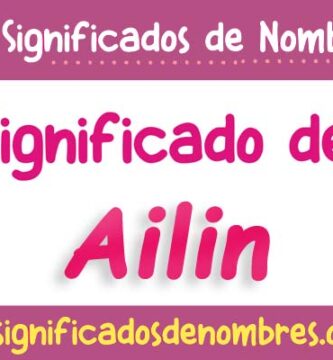 Significado de Ailin