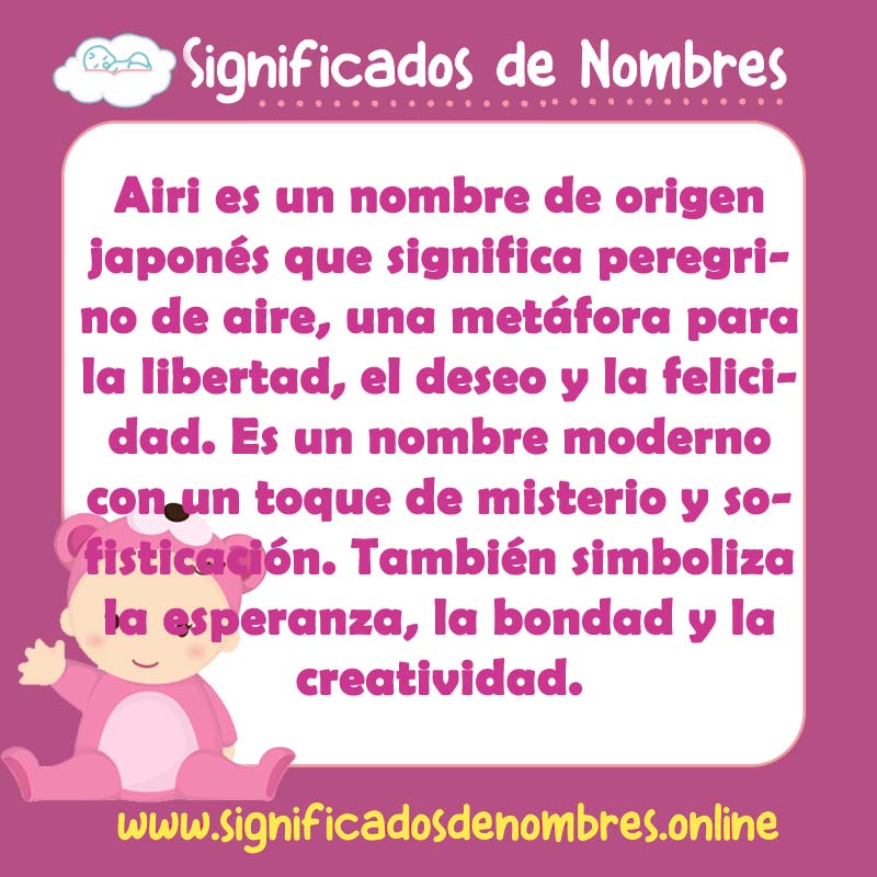 Significado y origen del nombre Airi