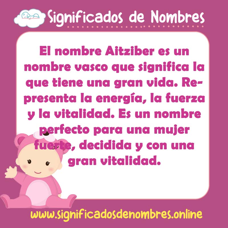 Significado y origen del nombre Aitziber