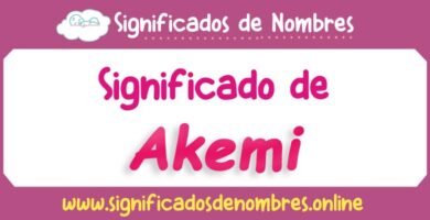 Significado de Akemi