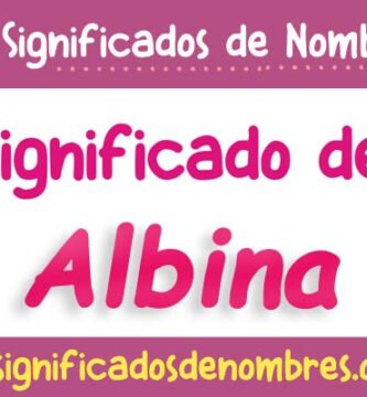 Significado de Albina