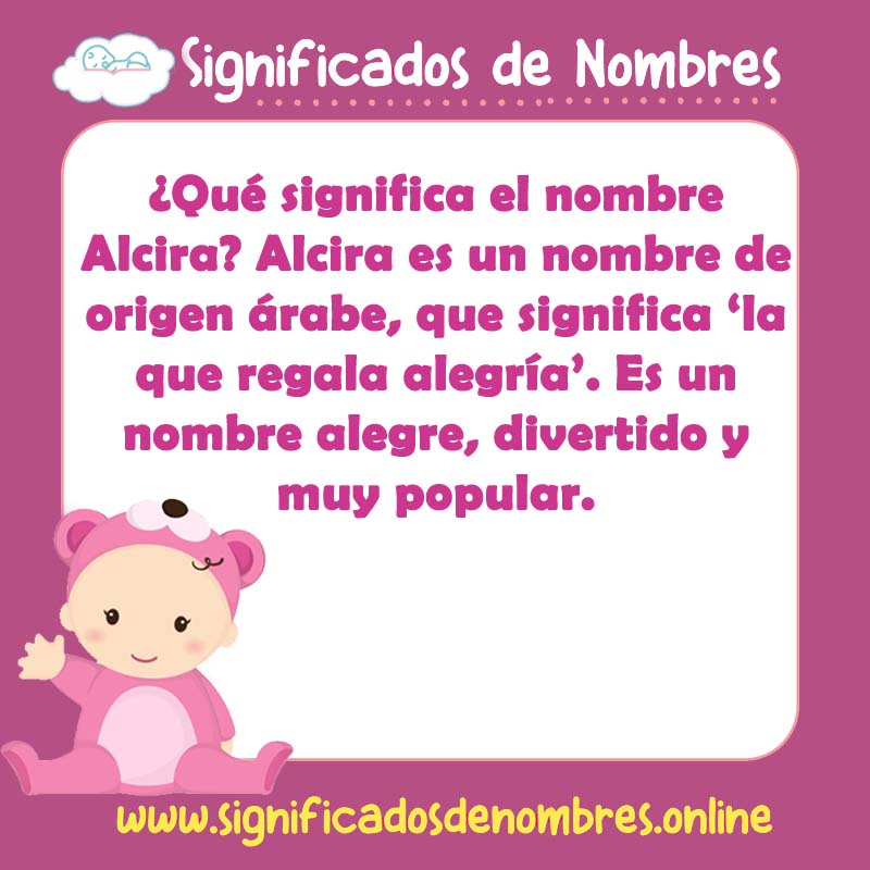 Significado y origen del nombre Alcira